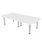 Skutchi Designs 45 in W, 96 in L, 29 in H, Engineered Wood Top, White HAR-AREC-46X93-PT-09 - alternate 1